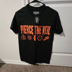 New The Veil Black T Shirt Hot Topic Unisex Size S Band Merch Tour